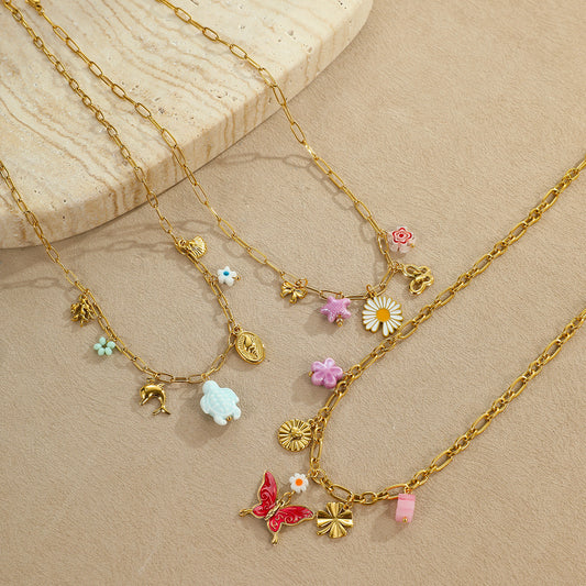 Ocean Style Stainless Steel Necklace for Women