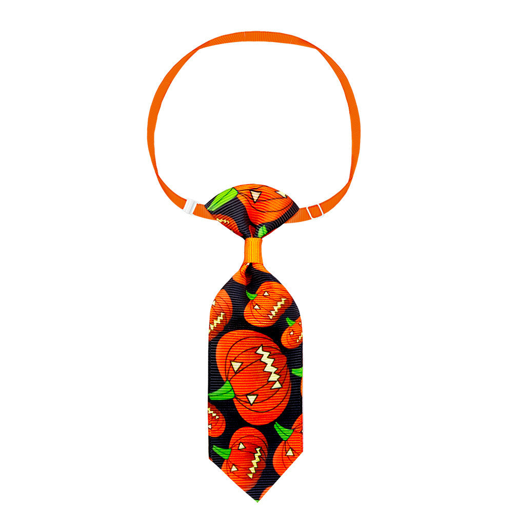 Pet Halloween Skull Tie – Adjustable Costume Accessory