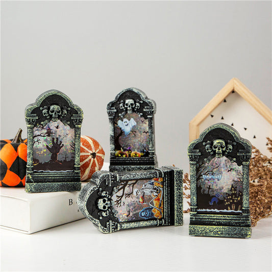 Halloween Tombstone LED Night Light – Spooky Decor