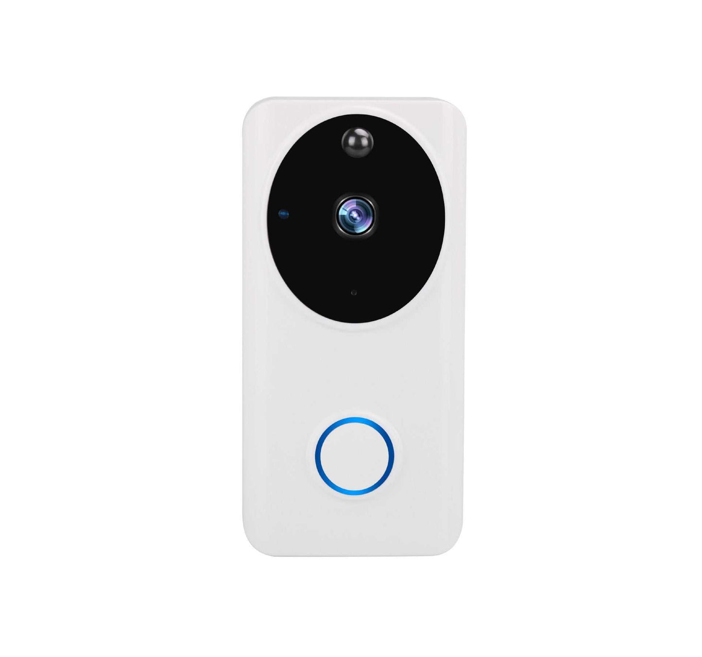 Smart WiFi video doorbell with camera and 2-way intercom.