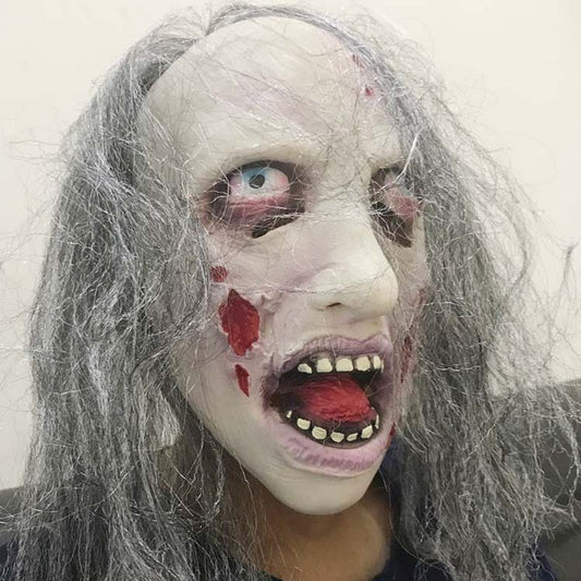 Scary Halloween Zombie Mask – Realistic Latex Headgear