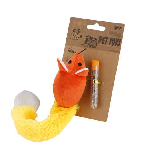 Plush Mouse Cat Toy with Mint Refill – Soft & Fun