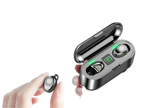 Bluetooth Earphone with LED Display & Voice Control