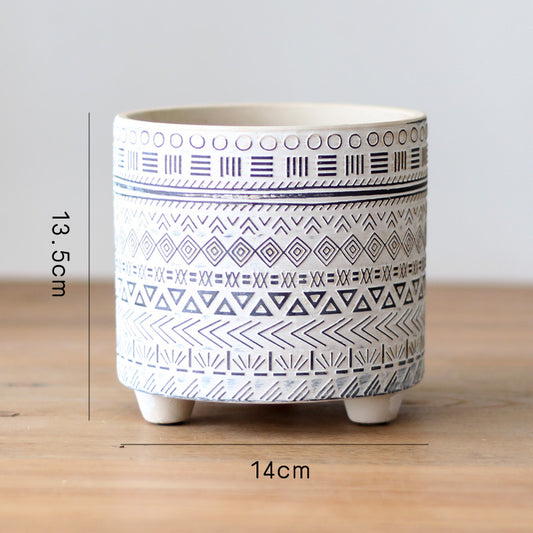 Nordic Ceramic Flower Pots – Balcony & Garden