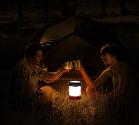 Solar Collapsible Camping Lantern with Power Bank