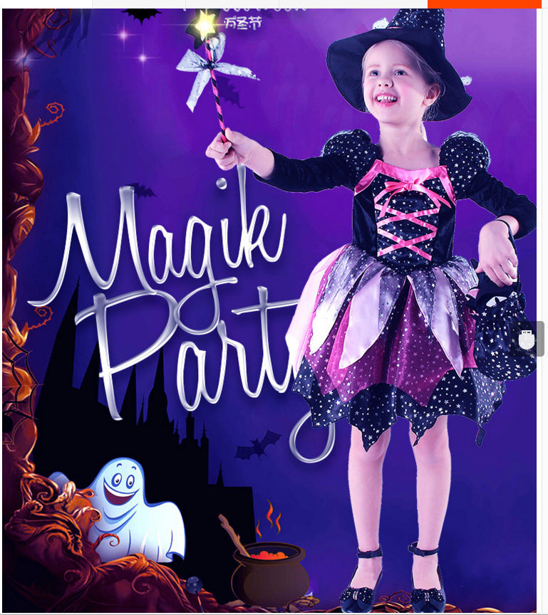 Baby Girls Halloween Witch Costume – Kids Cosplay