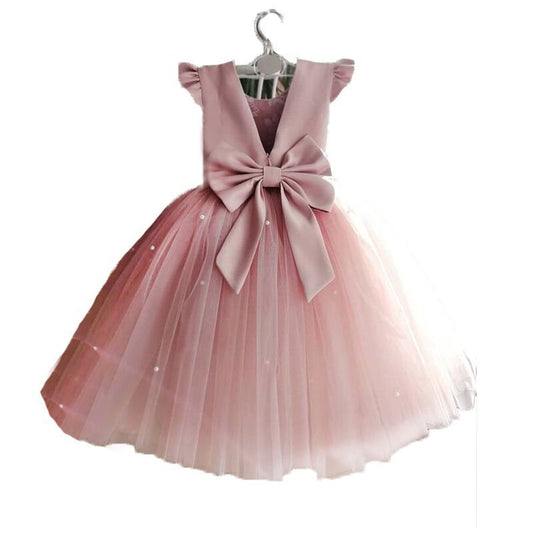 Pink Princess Birthday Dress – Flower Girl Gown