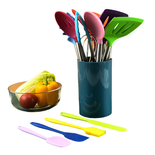 Silicone & Steel Kitchen Utensil Set(14-Piece)