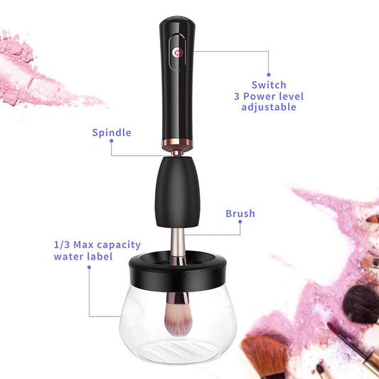 Electric Makeup Brush Cleaner – Portable Scrubber