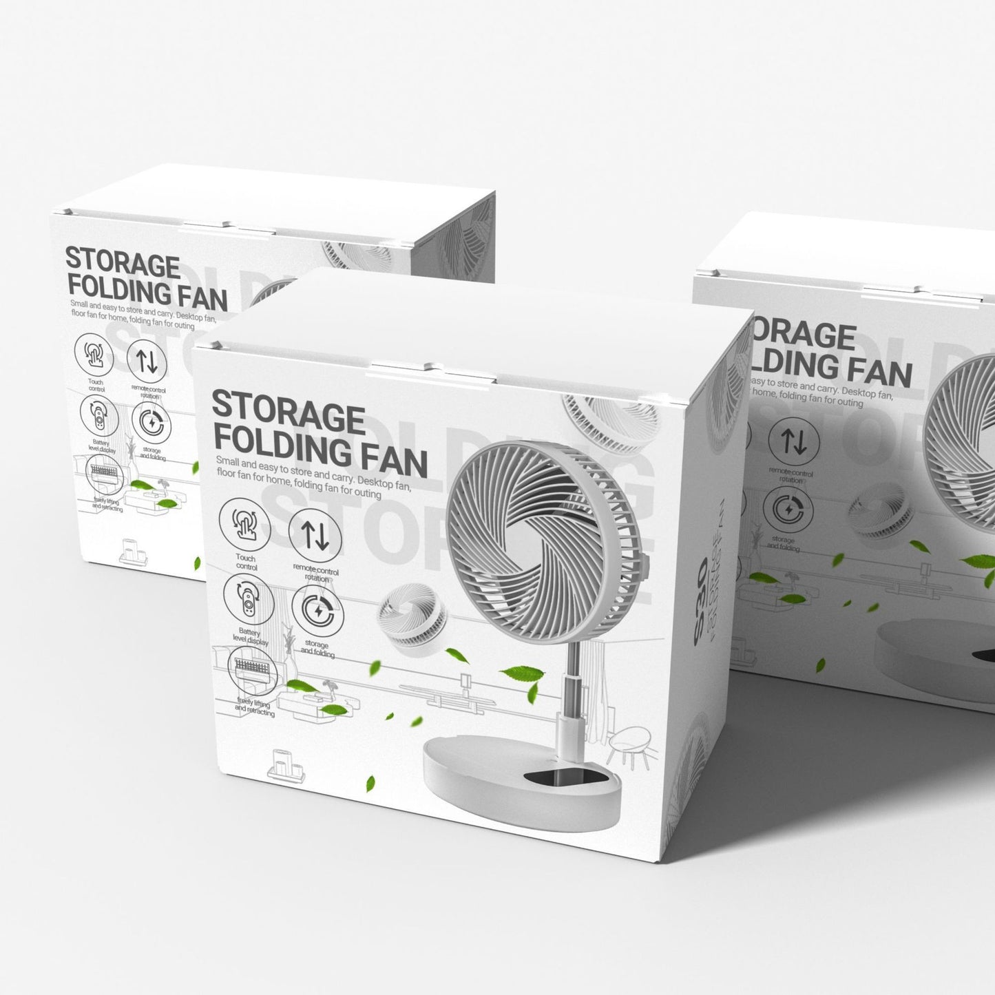 Portable USB Rechargeable Mini Fan – Foldable & Quiet