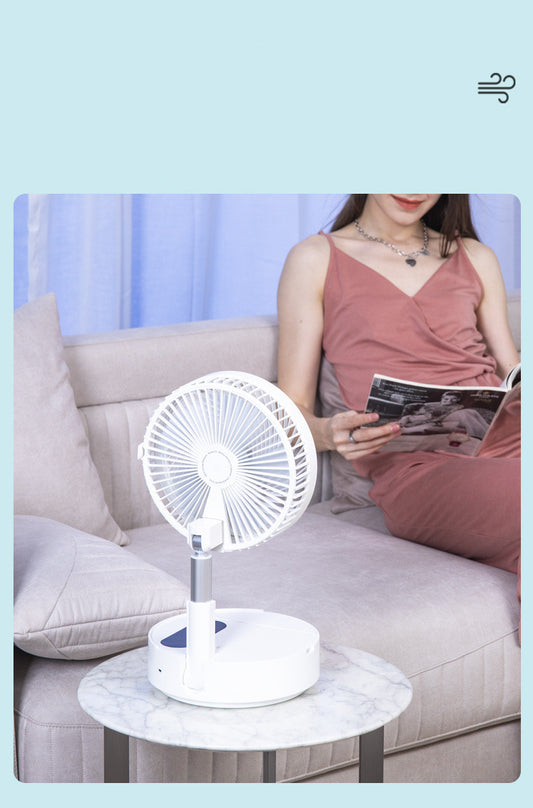 Portable USB Rechargeable Mini Fan – Foldable & Quiet