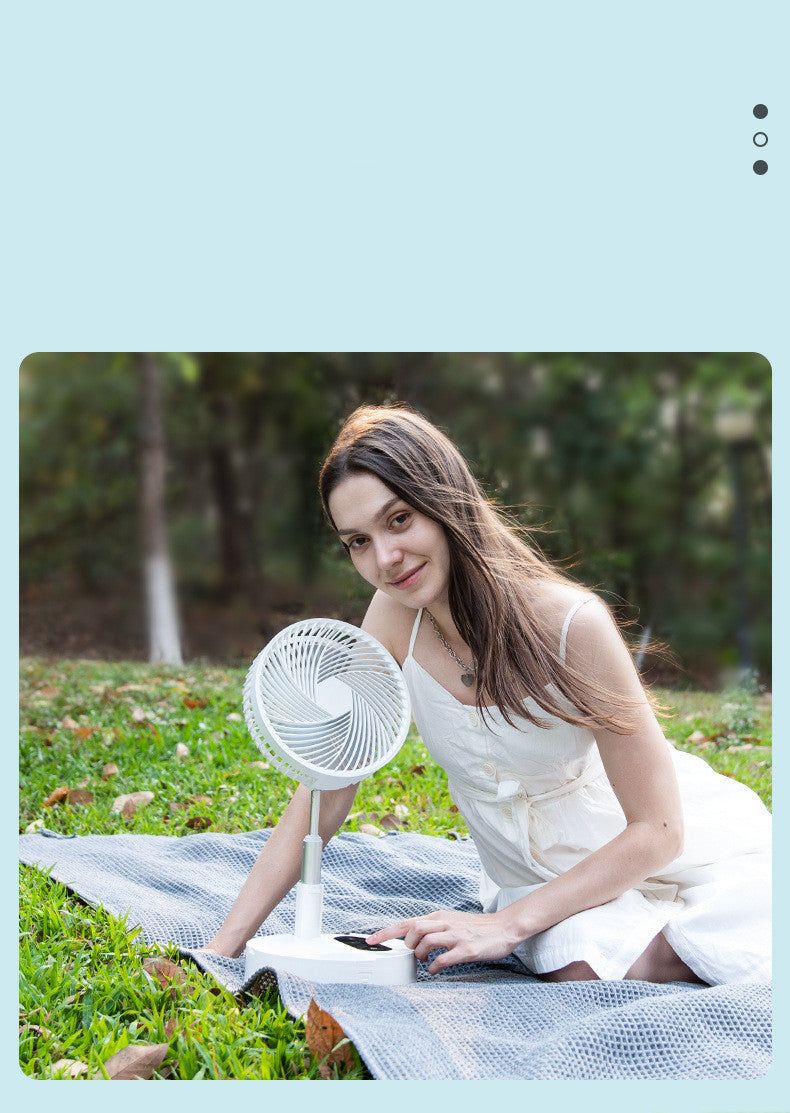 Portable USB Rechargeable Mini Fan – Foldable & Quiet