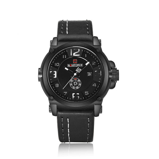 Men’s Calendar Quartz Watch Waterproof Alloy Case