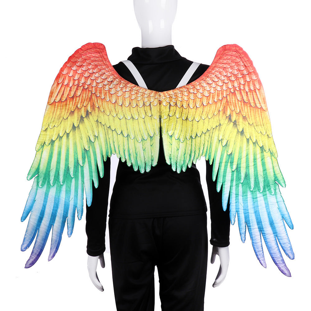 Halloween Angel Wings – Oversized Black & White