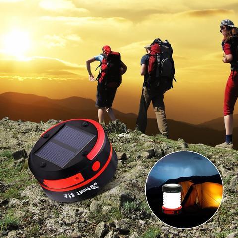 Solar Collapsible Camping Lantern with Power Bank