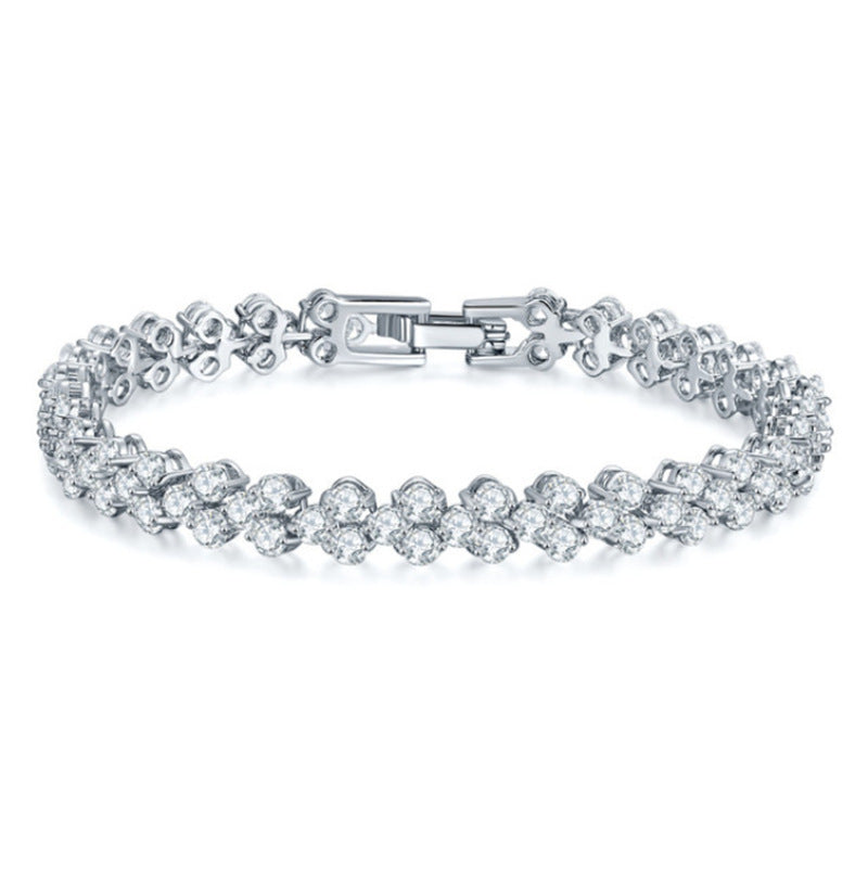 Women's Simple Fashion Hollowed-out Rhinestone Zircon Bracelet