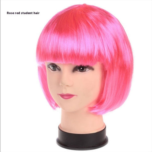 Masquerade Short Halloween Wig – Multiple Colors