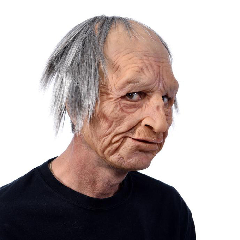 Halloween Old Man Latex Mask – One Size