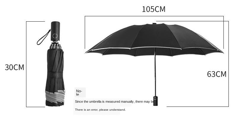 Inverted Umbrella Travel Portable Windproof Folding Umbrella,10Ribs Auto Close Umbrella,Reflective Stripes For Night Safety