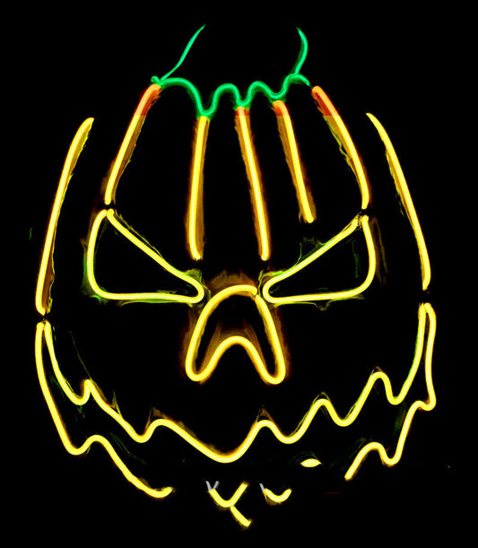 Halloween LED Pumpkin Mask – Glowing Party Prop
