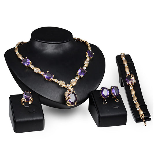 Europe & USA Bride Punk Style 4-Piece Jewelry Set