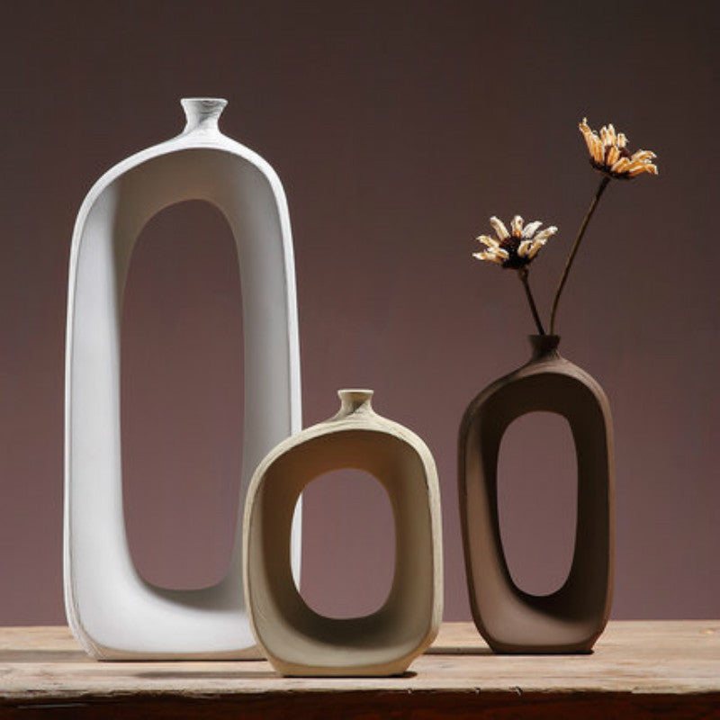 Cloud Gate 3-Piece Ceramic Vase Set