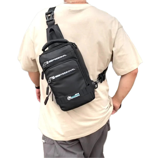 Men's Nylon Backpack & Crossbody Bag with USB Port