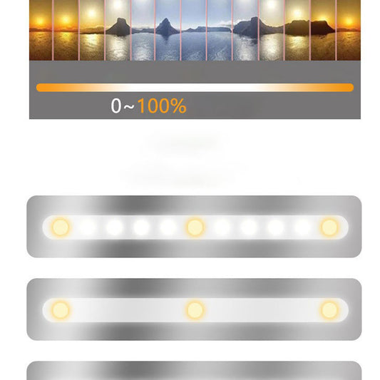 LED Car Makeup Mirror Portable Vanity Mirror with Adjustable Lighting