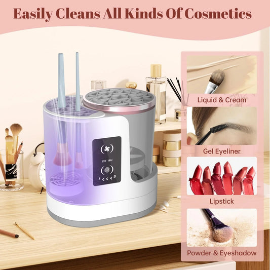 3 in 1 Electric Makeup Brush Cleaner Dryer Holder USB Automatic Machine