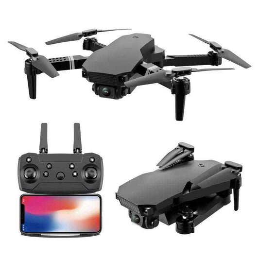 UAV remote control aircraft with 4K dual camera and folding drone design.