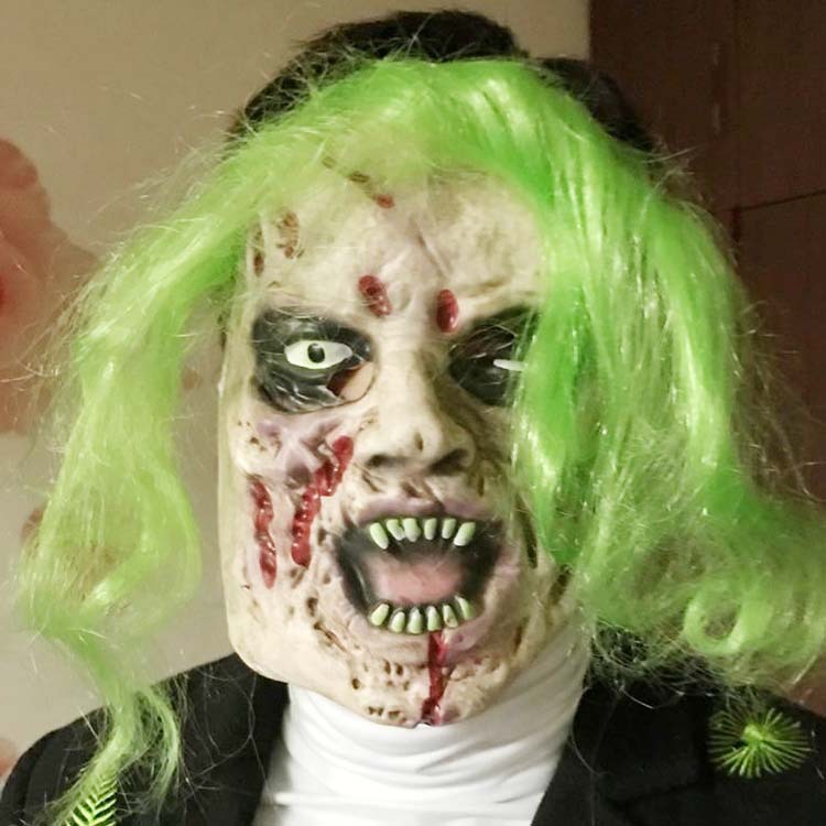 Scary Halloween Zombie Mask – Realistic Latex Headgear