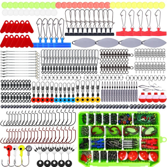 Fishing Lure Set with Green Tackle Box(329-Piece)