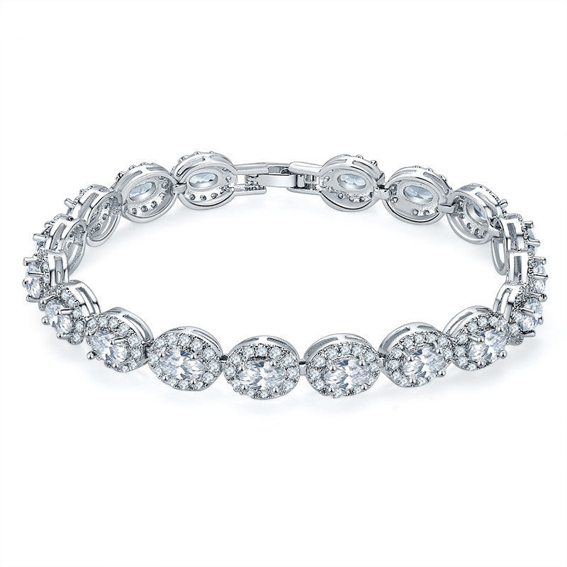 Women's Simple Fashion Hollowed-out Rhinestone Zircon Bracelet
