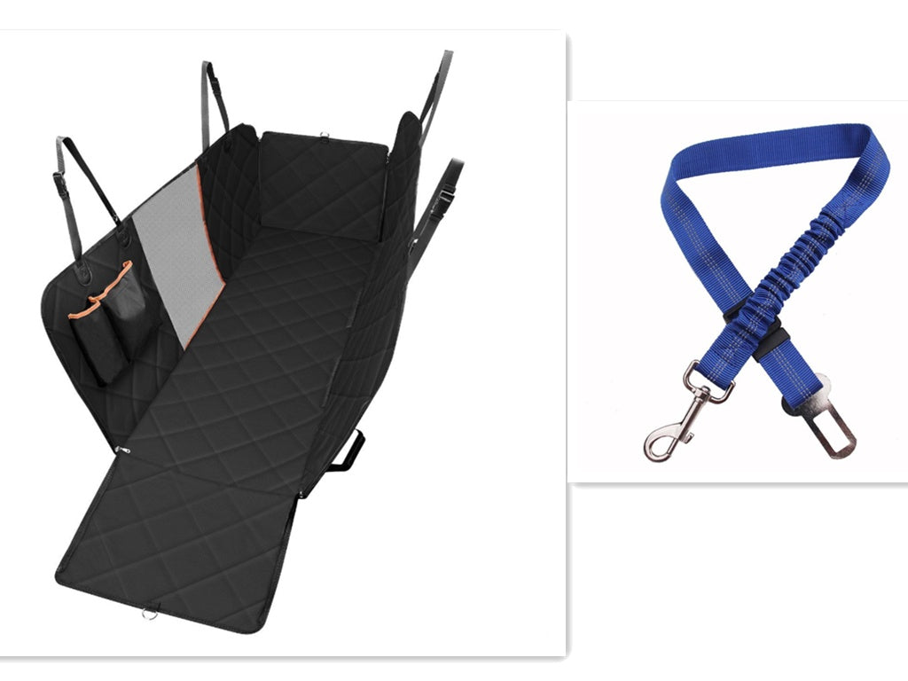 Dog Car Seat Cover – Waterproof Hammock with Mesh