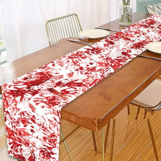 Bloody Handprint Tablecloth – Halloween Party Decor