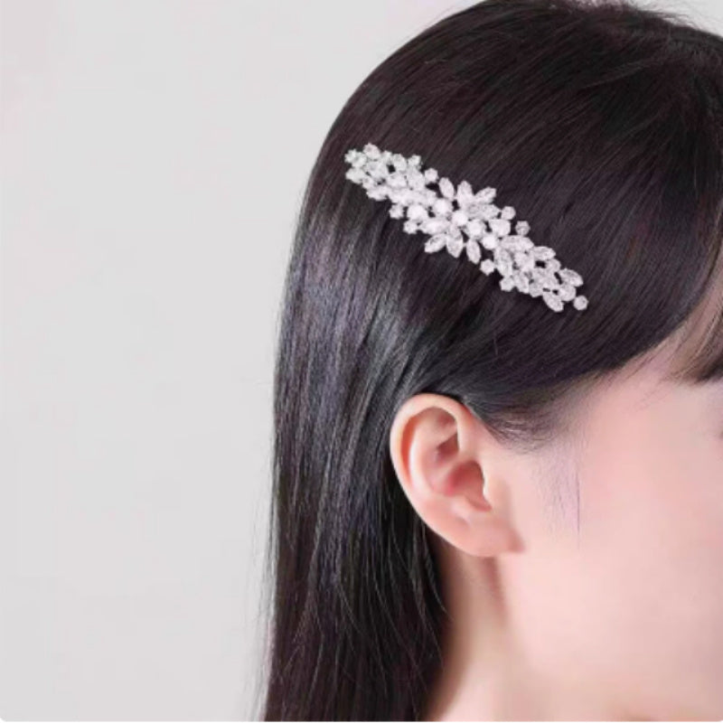 S925 Sterling Silver Moissanite All-match Light Luxury Hairpin