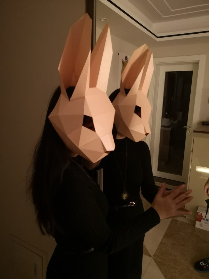 DIY Halloween Bunny Face Paper Ornament Kit
