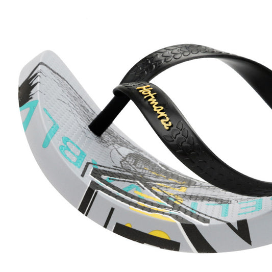 Men’s Graffiti Flip Flops – Non-Slip Summer Sandals