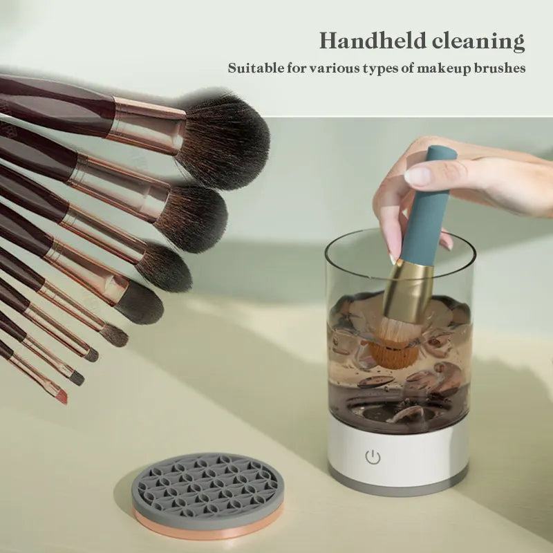 Electric Makeup Brush Cleaner Automatic Sonic Deep Cleaning Device