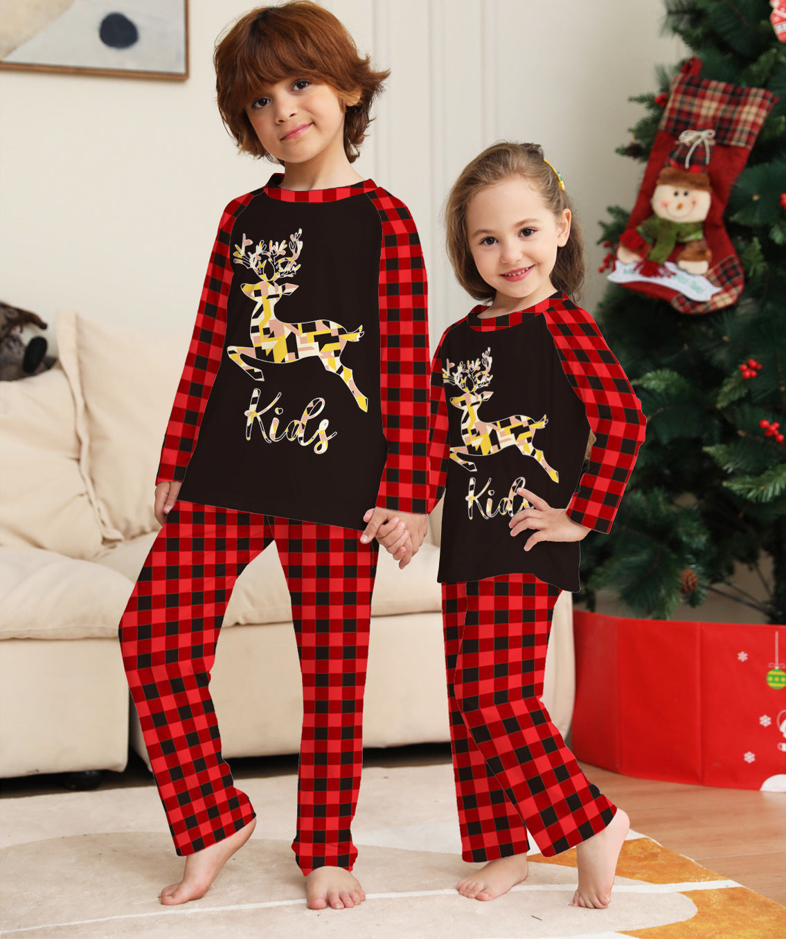 Deer Print Halloween Family Pajama Set