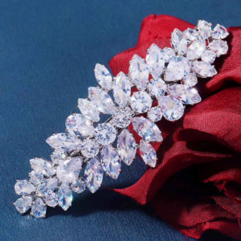 S925 Sterling Silver Moissanite All-match Light Luxury Hairpin