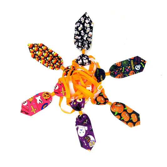 Pet Halloween Skull Tie – Adjustable Costume Accessory