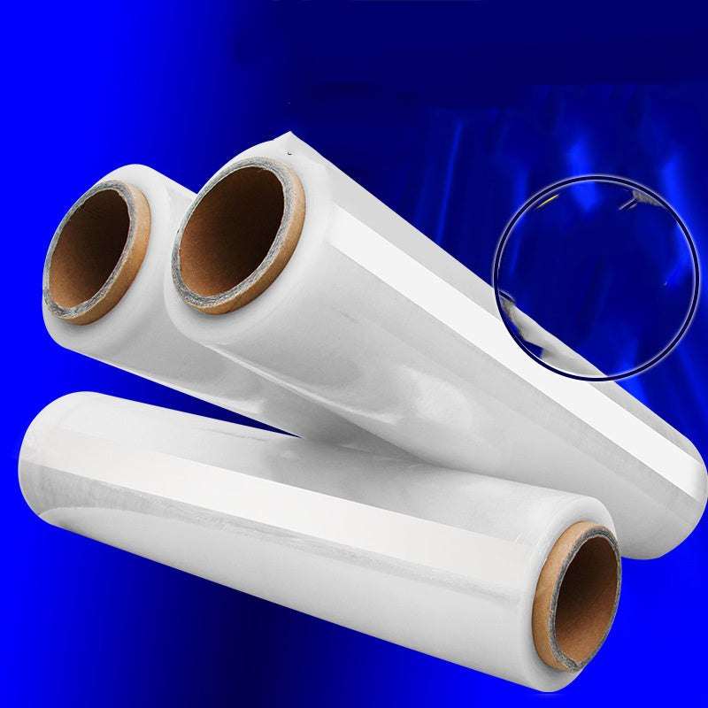 Waterproof and dust-proof plastic packing film, moisture-resistant, PE material, suitable for logistics and factories.