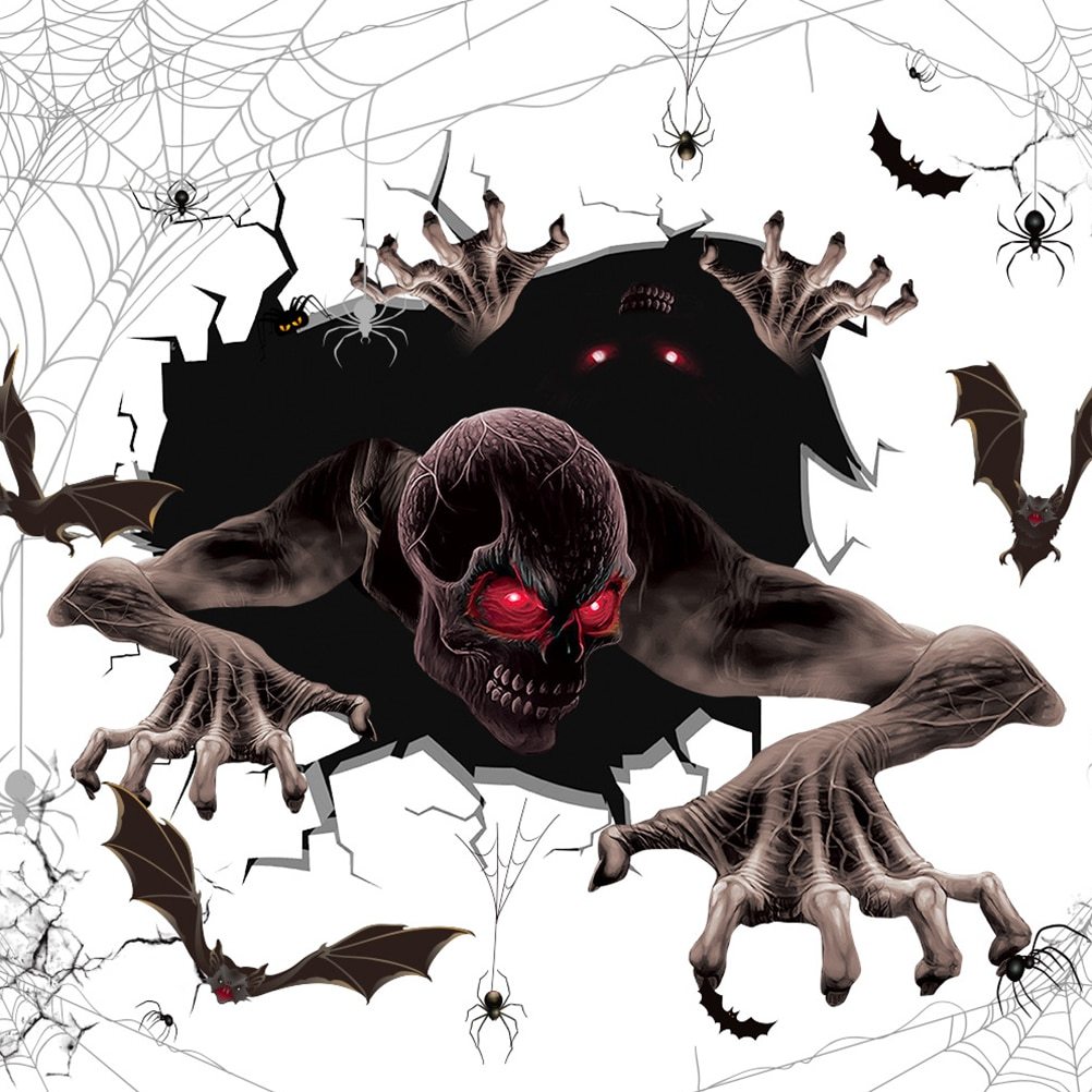 Halloween Horror Wall Stickers – Spooky Props