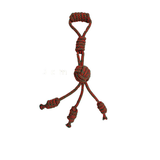 Christmas Doggy Knot Toy – Cotton Rope Teeth Cleaner