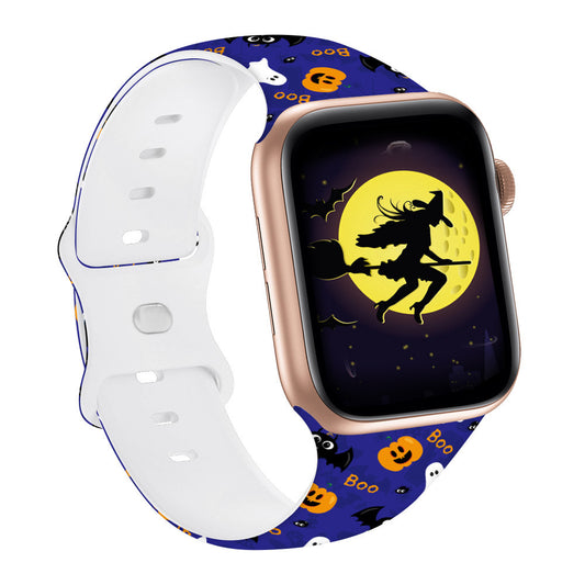 Halloween Silicone Watch Strap – Compatible with Apple Watch