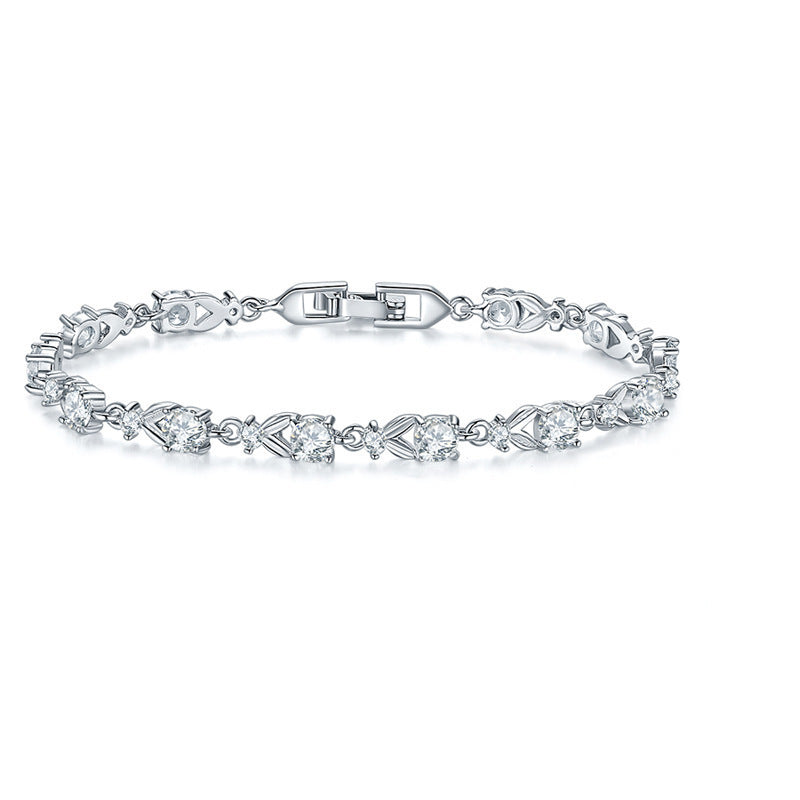 Women's Simple Fashion Hollowed-out Rhinestone Zircon Bracelet