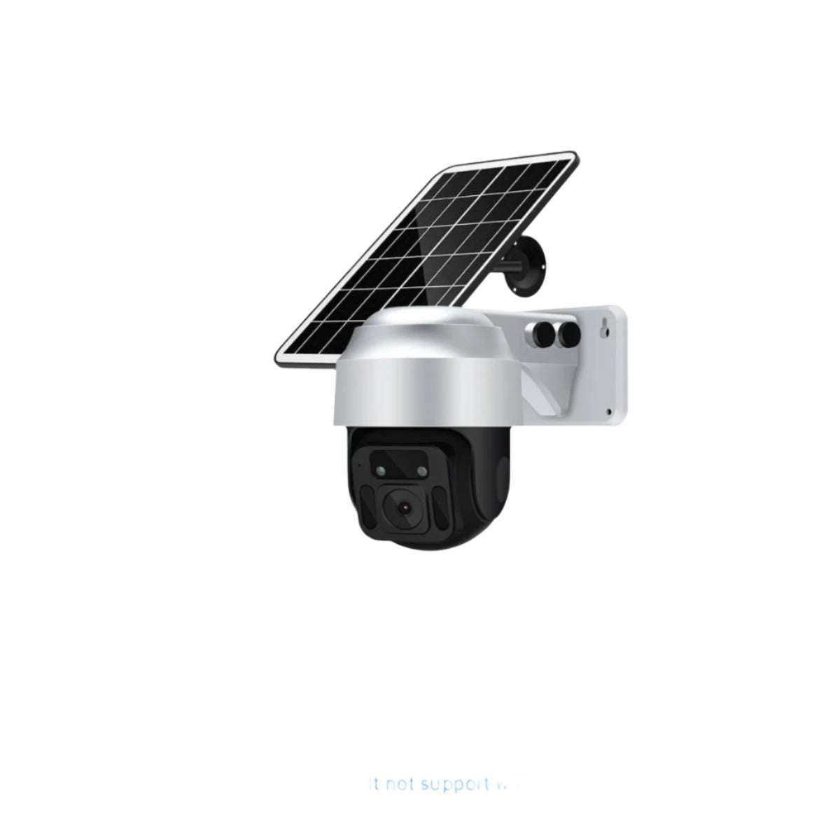 Solar powered wireless 4G surveillance camera with European version support.