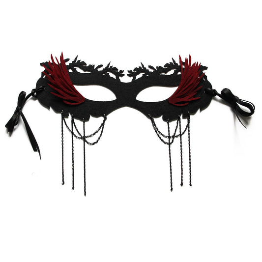 Elegant Black Half-Face Halloween Masquerade Mask