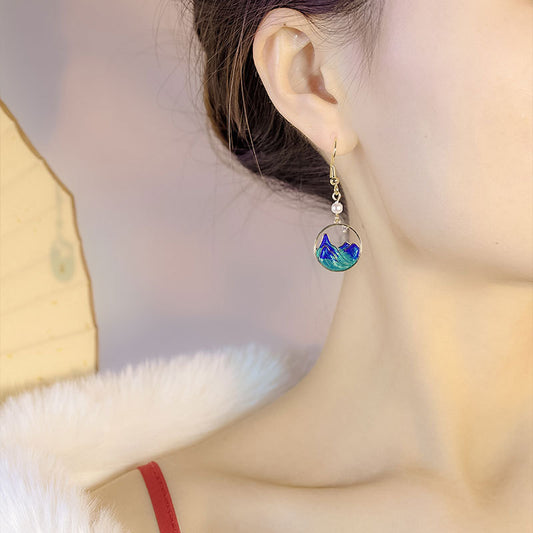 Chinese Style Geometric Cheongsam Earrings – Unique